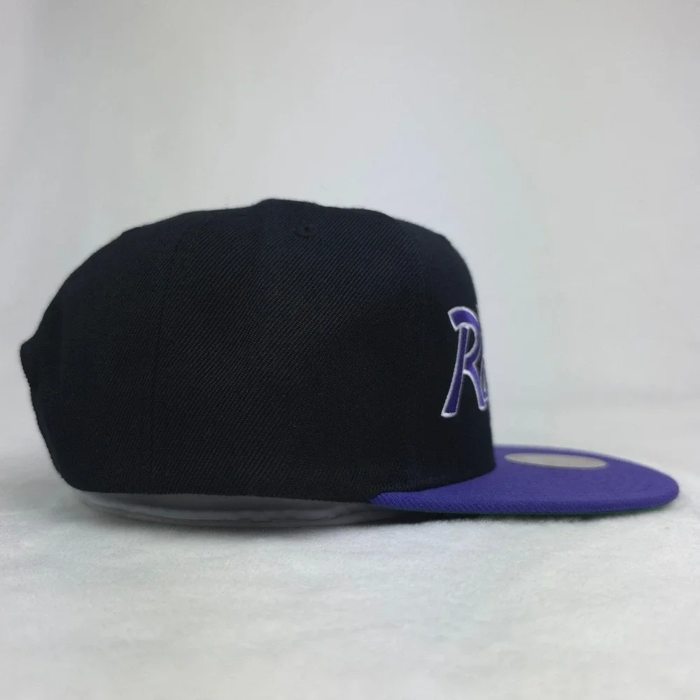 Toronto Raptors‎ Mitchell & Ness NBA Snapback Hat Cap Script Logo Black NWT